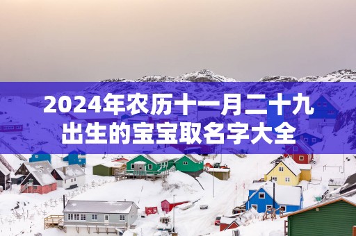 2025年农历十一月二十九出生的宝宝取名字大全