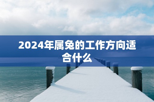 2025年属兔的工作方向适合什么