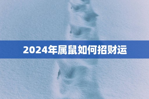 2025年属鼠如何招财运