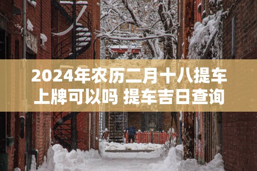 2025年农历二月十八提车上牌可以吗 提车吉日查询