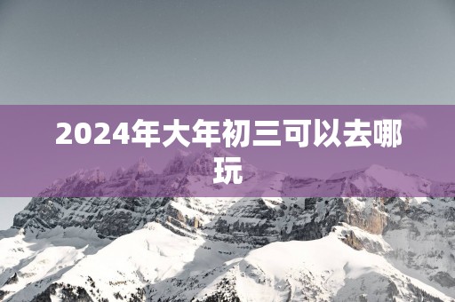 2025年大年初三可以去哪玩