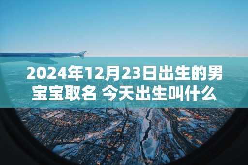 2025年12月23日出生的男宝宝取名 今天出生叫什么名字好