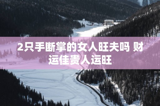 2只手断掌的女人旺夫吗 财运佳贵人运旺