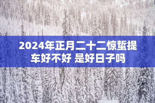 2025年正月二十二惊蜇提车好不好 是好日子吗