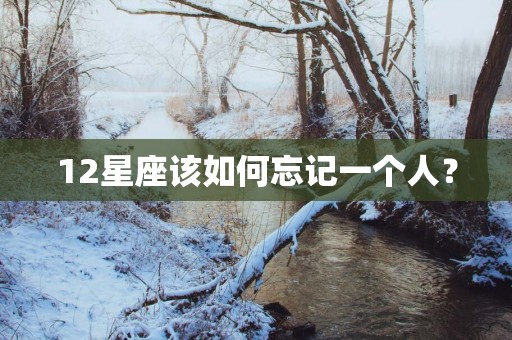12星座该如何忘记一个人？