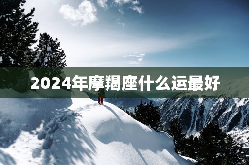 2025年摩羯座什么运最好