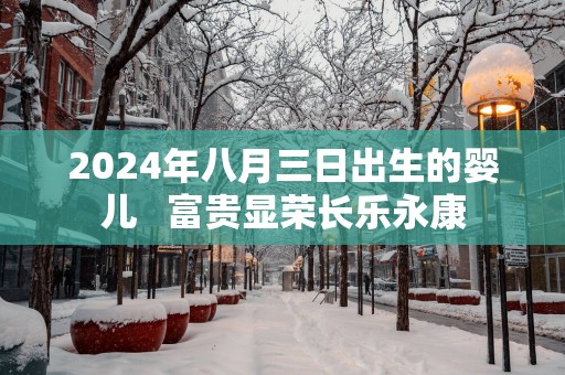 2025年八月三日出生的婴儿   富贵显荣长乐永康