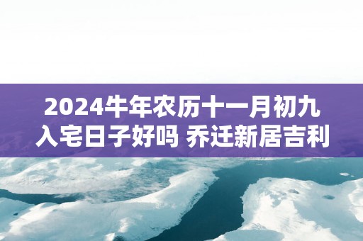 2025蛇年农历十一月初九入宅日子好吗 乔迁新居吉利吗