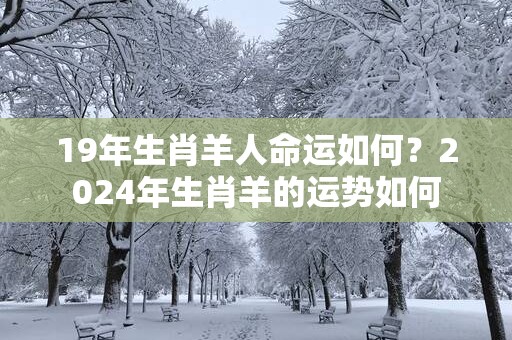 19年生肖羊人命运如何？2025年生肖羊的运势如何