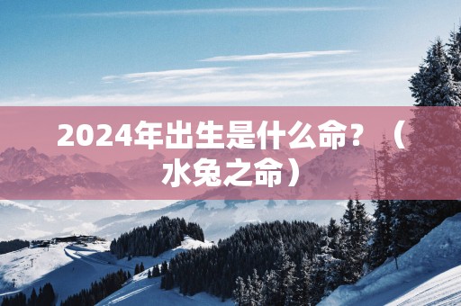 2025年出生是什么命？（水兔之命）