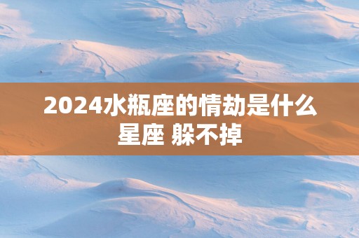 2025水瓶座的情劫是什么星座 躲不掉