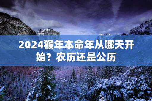 2025猴年本命年从哪天开始？农历还是公历