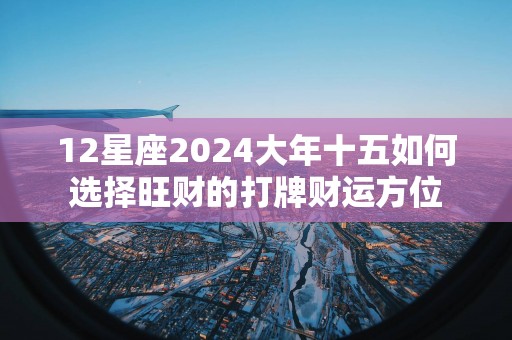 12星座2025大年十五如何选择旺财的打牌财运方位