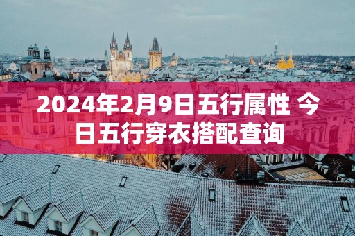 2025年2月9日五行属性 今日五行穿衣搭配查询