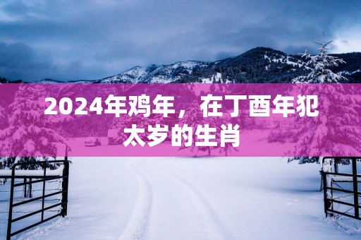 2025年鸡年，在丁酉年犯太岁的生肖