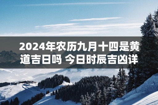 2025年农历九月十四是黄道吉日吗 今日时辰吉凶详细查询