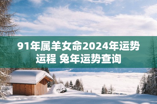91年属羊女命2025年运势运程 蛇年运势查询