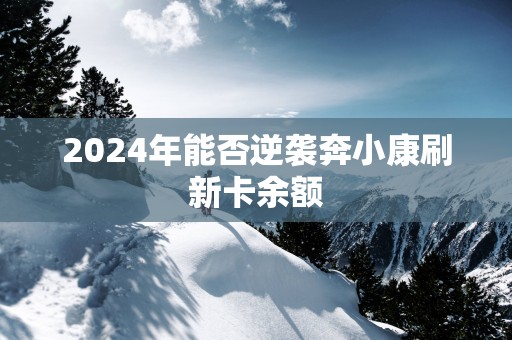 2025年能否逆袭奔小康刷新卡余额