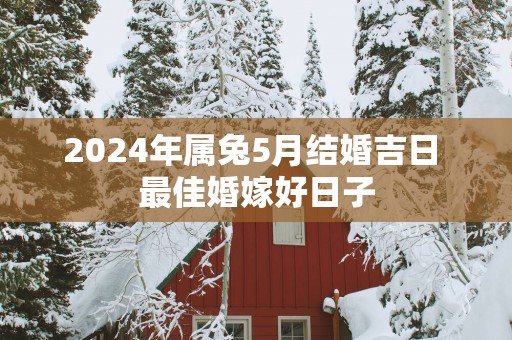 2025年属兔5月结婚吉日 最佳婚嫁好日子
