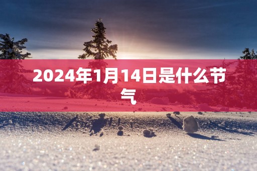 2025年1月14日是什么节气