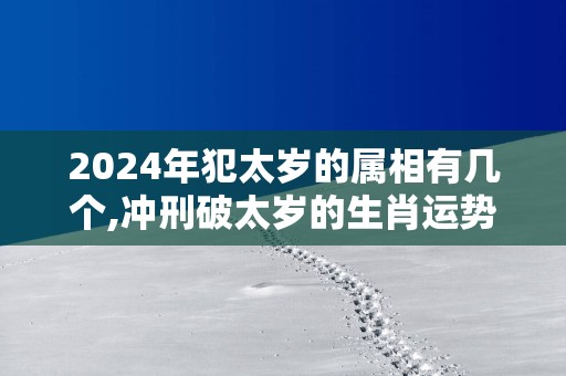 2025年犯太岁的属相有几个,冲刑破太岁的生肖运势