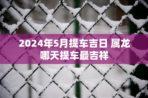 2025年5月提车吉日 属龙哪天提车最吉祥
