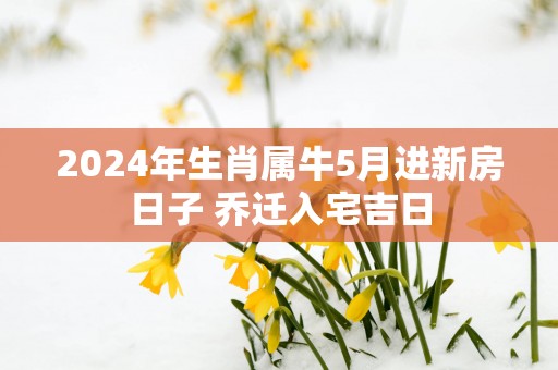 2025年生肖属牛5月进新房日子 乔迁入宅吉日