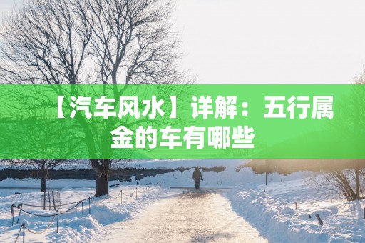 【汽车风水】详解：五行属金的车有哪些
