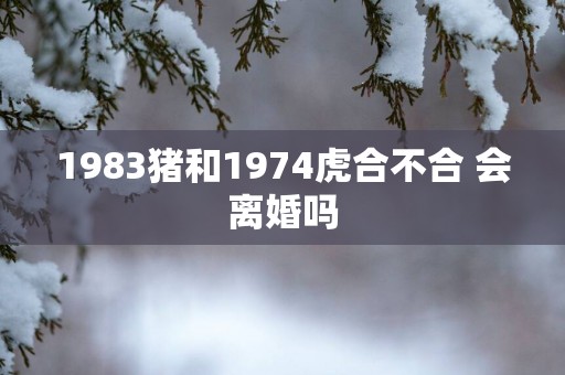 1983猪和1974虎合不合 会离婚吗