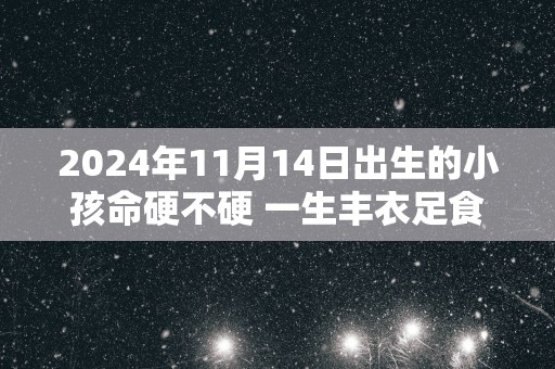 2025年11月14日出生的小孩命硬不硬 一生丰衣足食