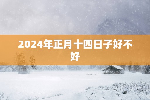 2025年正月十四日子好不好