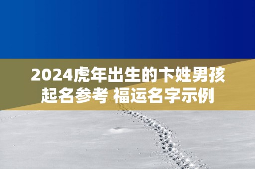 2025蛇年出生的卞姓男孩起名参考 福运名字示例