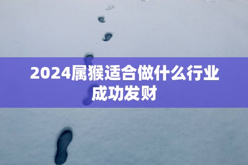 2025属猴适合做什么行业成功发财