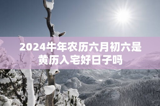 2025蛇年农历六月初六是黄历入宅好日子吗