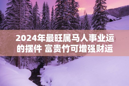 2025年最旺属马人事业运的摆件 富贵竹可增强财运