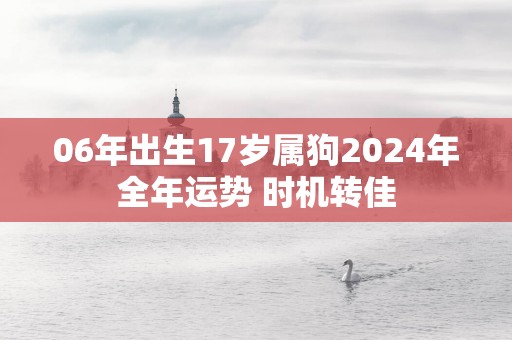 06年出生17岁属狗2025年全年运势 时机转佳