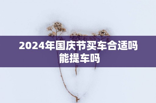 2025年国庆节买车合适吗 能提车吗