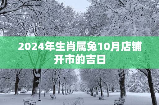 2025年生肖属兔10月店铺开市的吉日