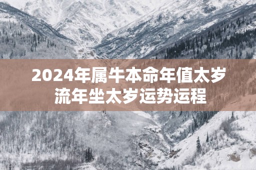 2025年属牛本命年值太岁 流年坐太岁运势运程