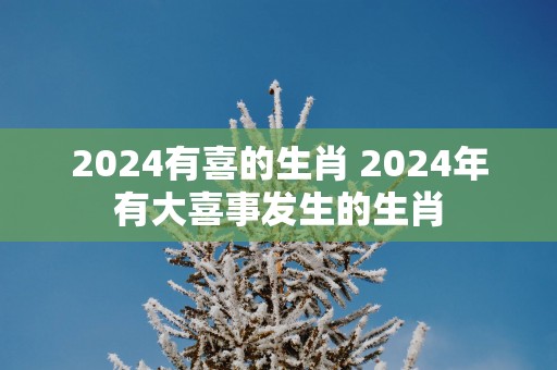 2025有喜的生肖 2025年有大喜事发生的生肖