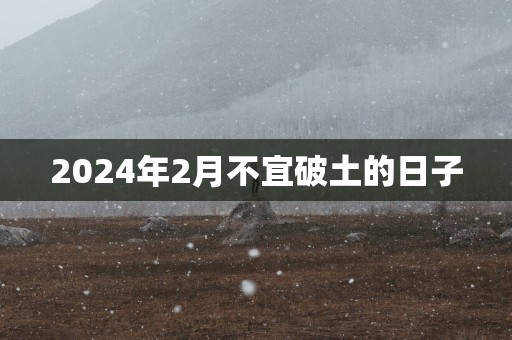 2025年2月不宜破土的日子