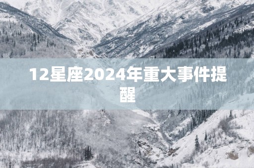 12星座2025年重大事件提醒