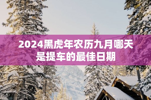 2025黑蛇年农历九月哪天是提车的最佳日期