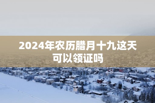 2025年农历腊月十九这天可以领证吗