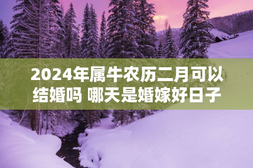 2025年属牛农历二月可以结婚吗 哪天是婚嫁好日子