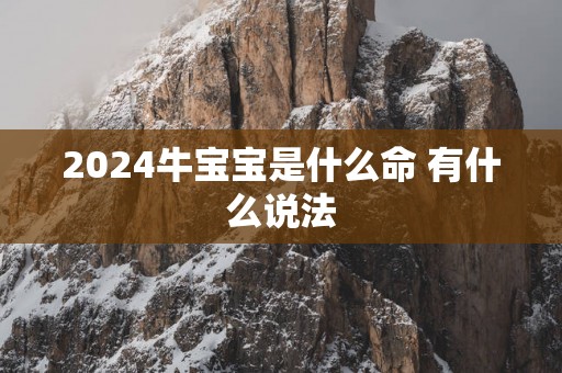 2025牛宝宝是什么命 有什么说法