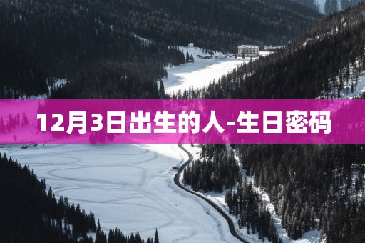 12月3日出生的人-生日密码