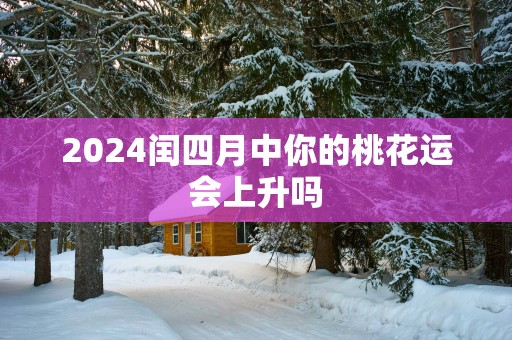 2025闰四月中你的桃花运会上升吗