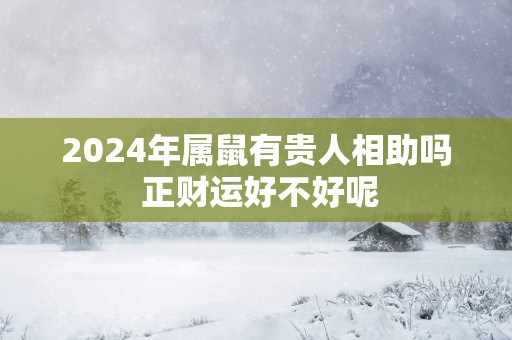2025年属鼠有贵人相助吗 正财运好不好呢