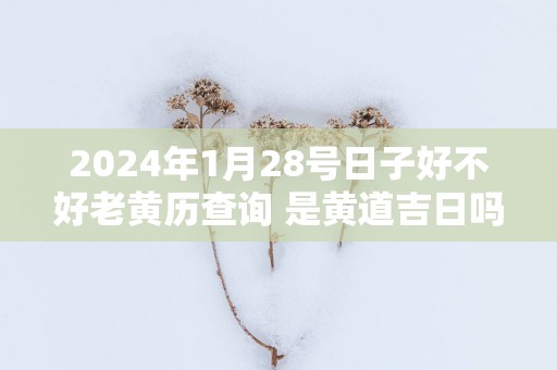 2025年1月28号日子好不好老黄历查询 是黄道吉日吗